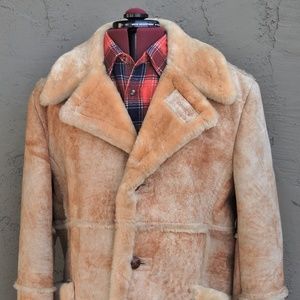 >ll==>Sheepskin Shearling Western Style Coat